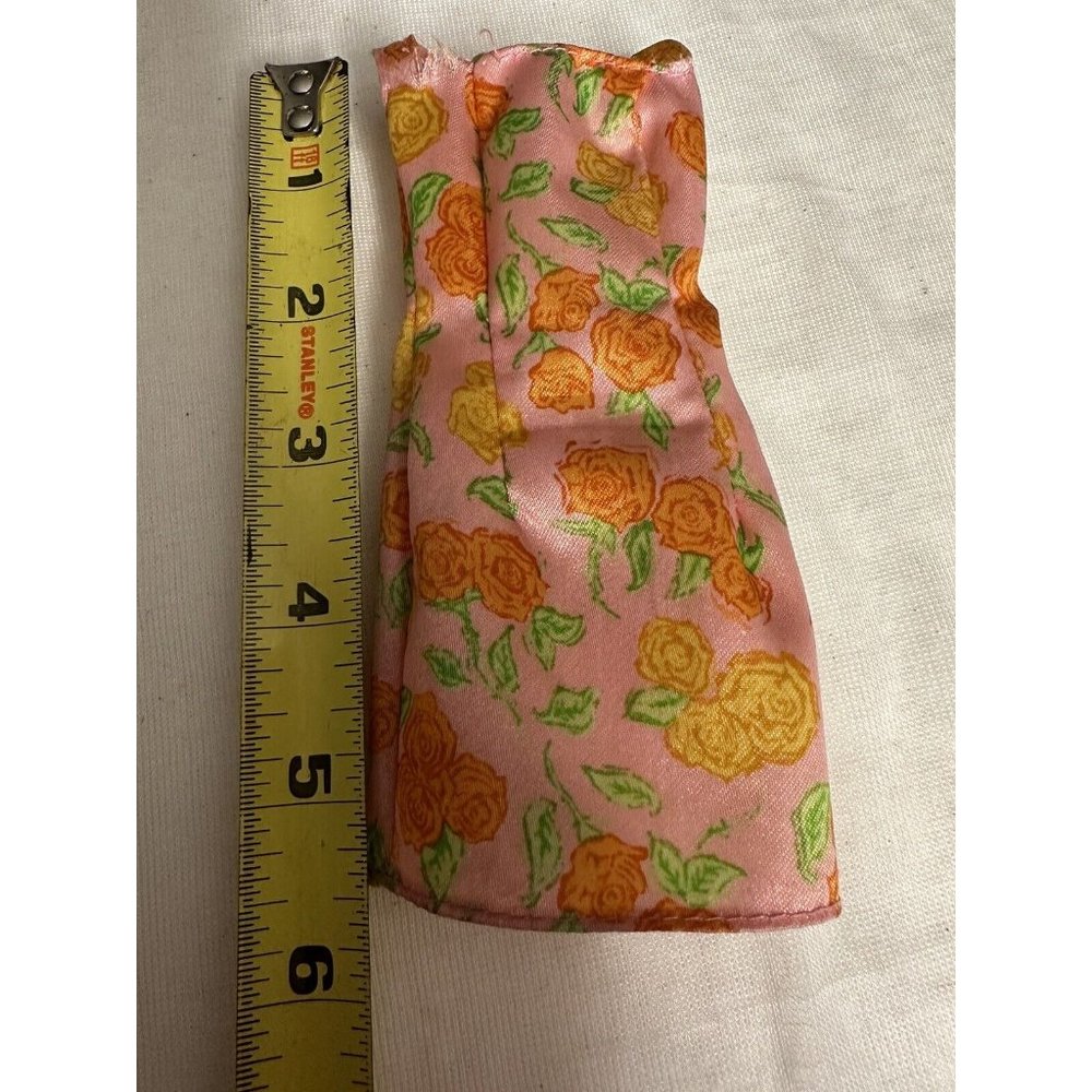 Barbie Doll Dress Up Summer Garden Pink Floral Dress Barbiecore Clothes - Picture 8 of 8